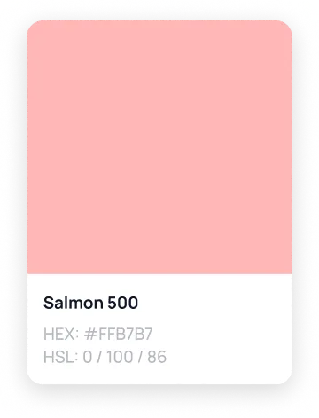 Salmon colour card